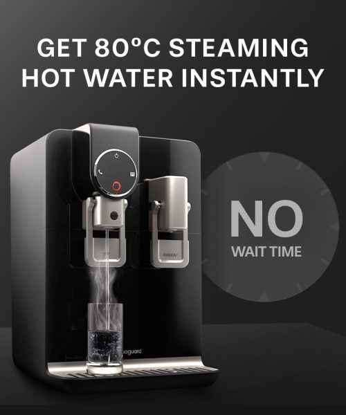 Aquaguard Blaze Insta 5.6L UV + UF Hot & Ambient Water Purifier with Active Copper Technology (Black)
